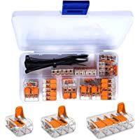 WAGO Serie 221 Compact- conectores para terminales eléctricas juego surtido de 25 piezas 10x 221-412 | 10x 221-413 | 5x…